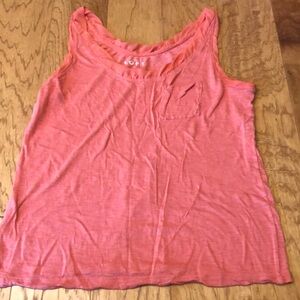 Loft tank with scallop neckline medium